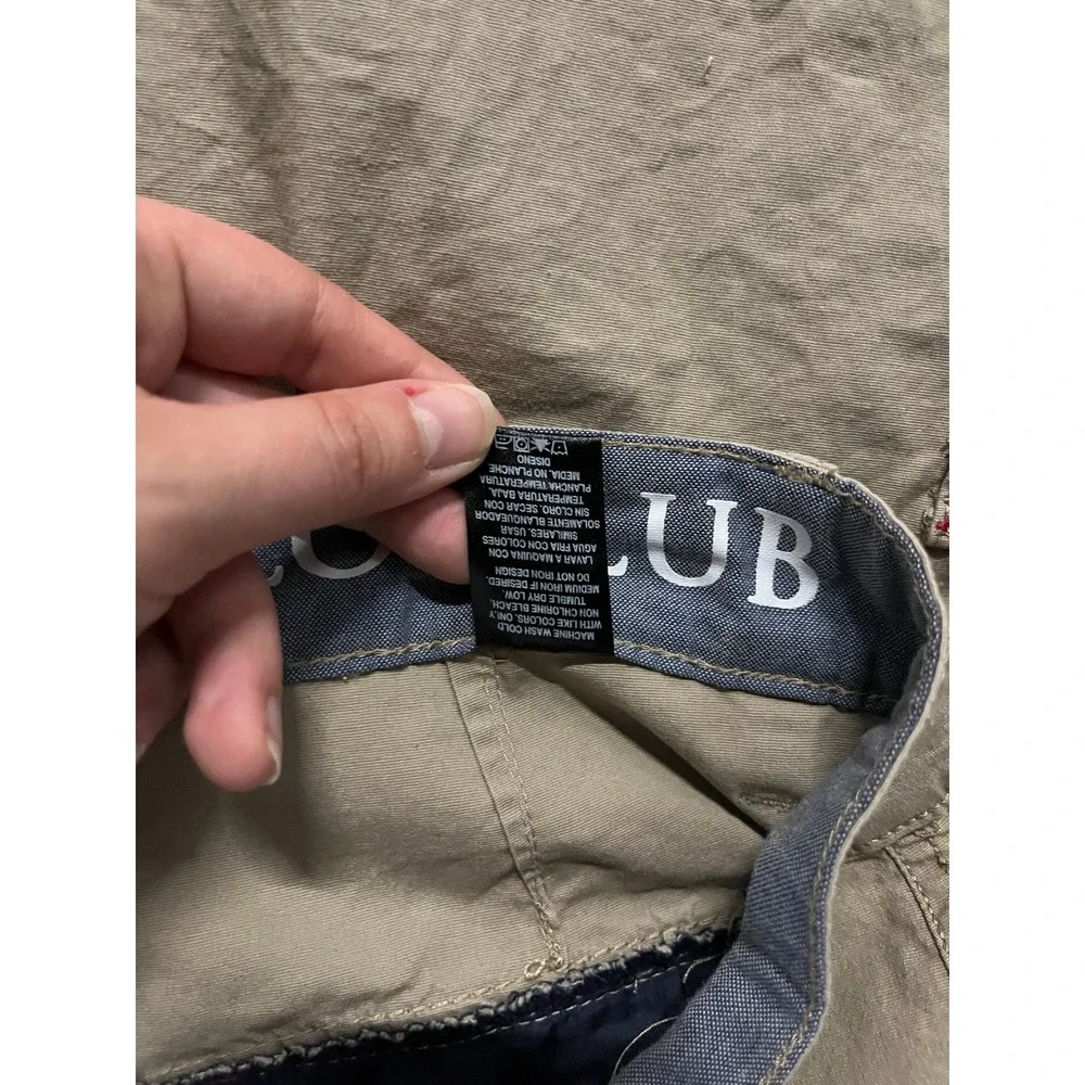 Beverly Hills Polo Club Y2K Mens 34 Brown Cargo Baggy Skater